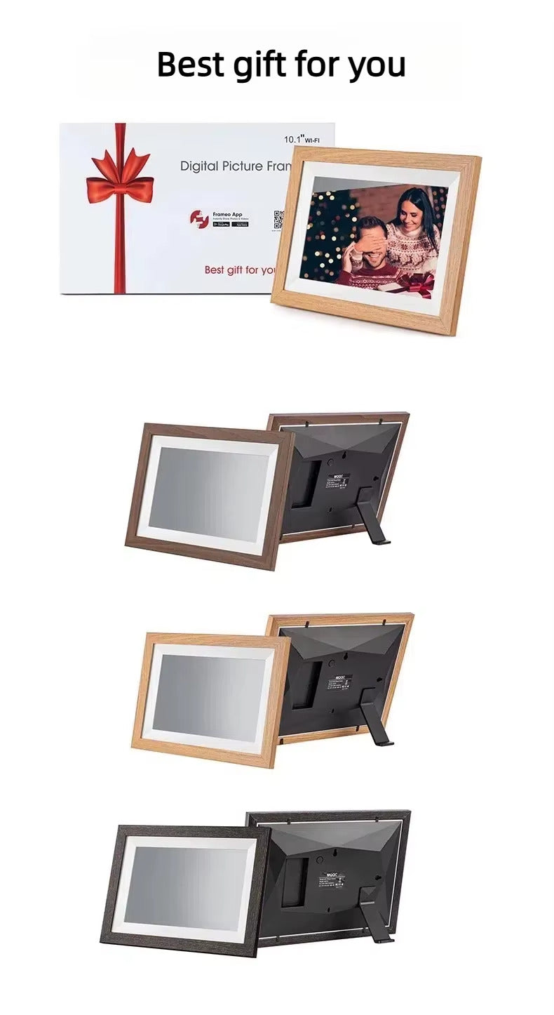 Digital Wi-Fi Photo Frame | 10.1” HD IPS Touch Screen | 32GB Built-in Storage