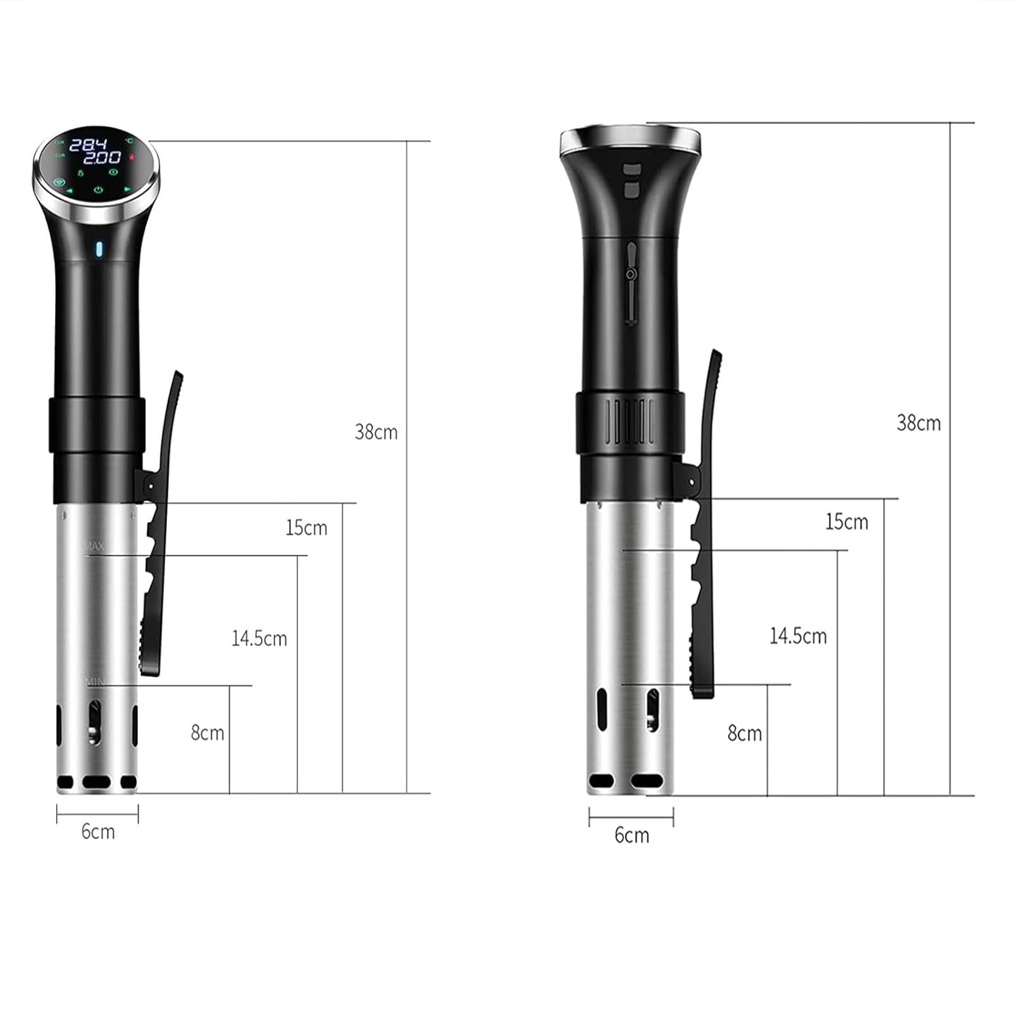 Precision Sous Vide Cooker (1100W, Touch Control, Waterproof)