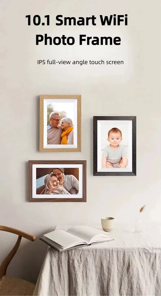 Digital Wi-Fi Photo Frame | 10.1” HD IPS Touch Screen | 32GB Built-in Storage