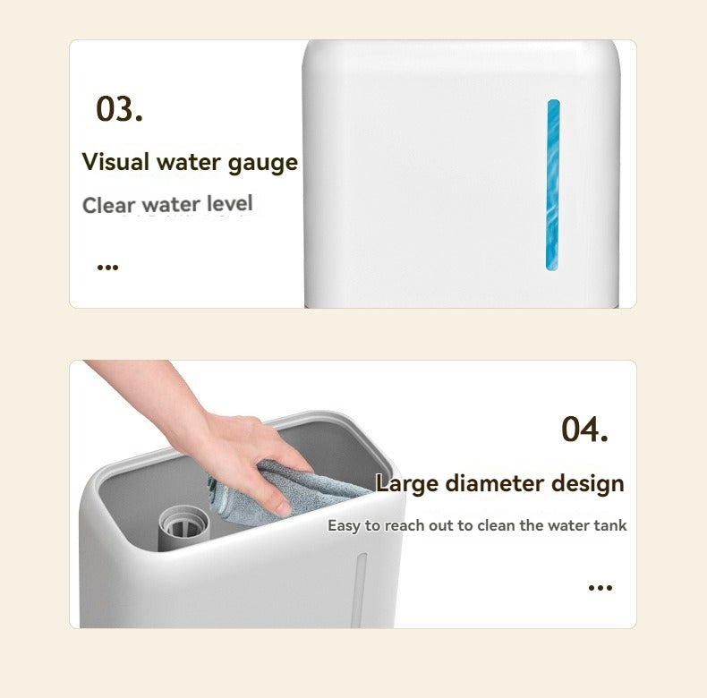 Smart Ultrasonic Humidifier & Aroma Diffuser (4L, White) | LED Display | Remote Control | Auto Shut-Off | Top Fill | 360° Mist Nozzle