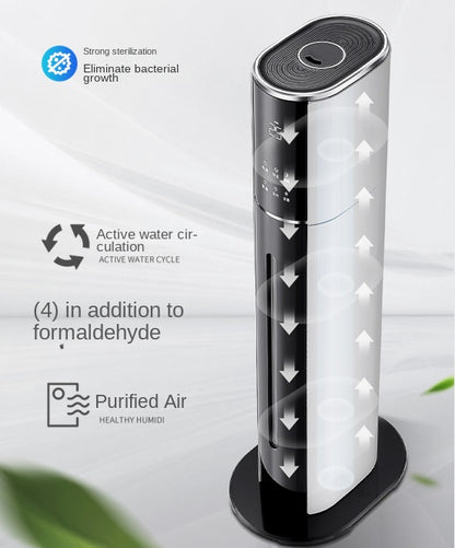 Ultrasonic Cool Mist Humidifier for Large Room Bedroom, Top Fill Humidifier(9L) for Baby Adults, Smart & Remote Control, Last 60 Hours
