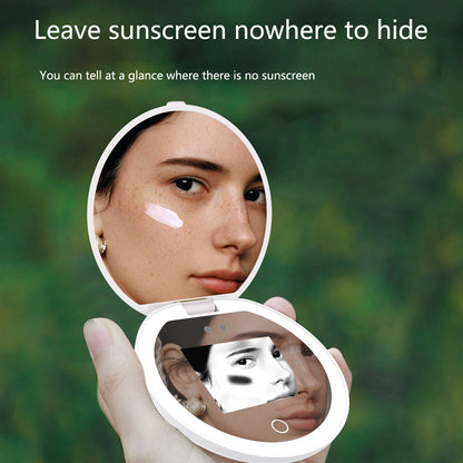 Compact Smart UV Mirror | Your Pocket Beauty & Sunscreen Expert