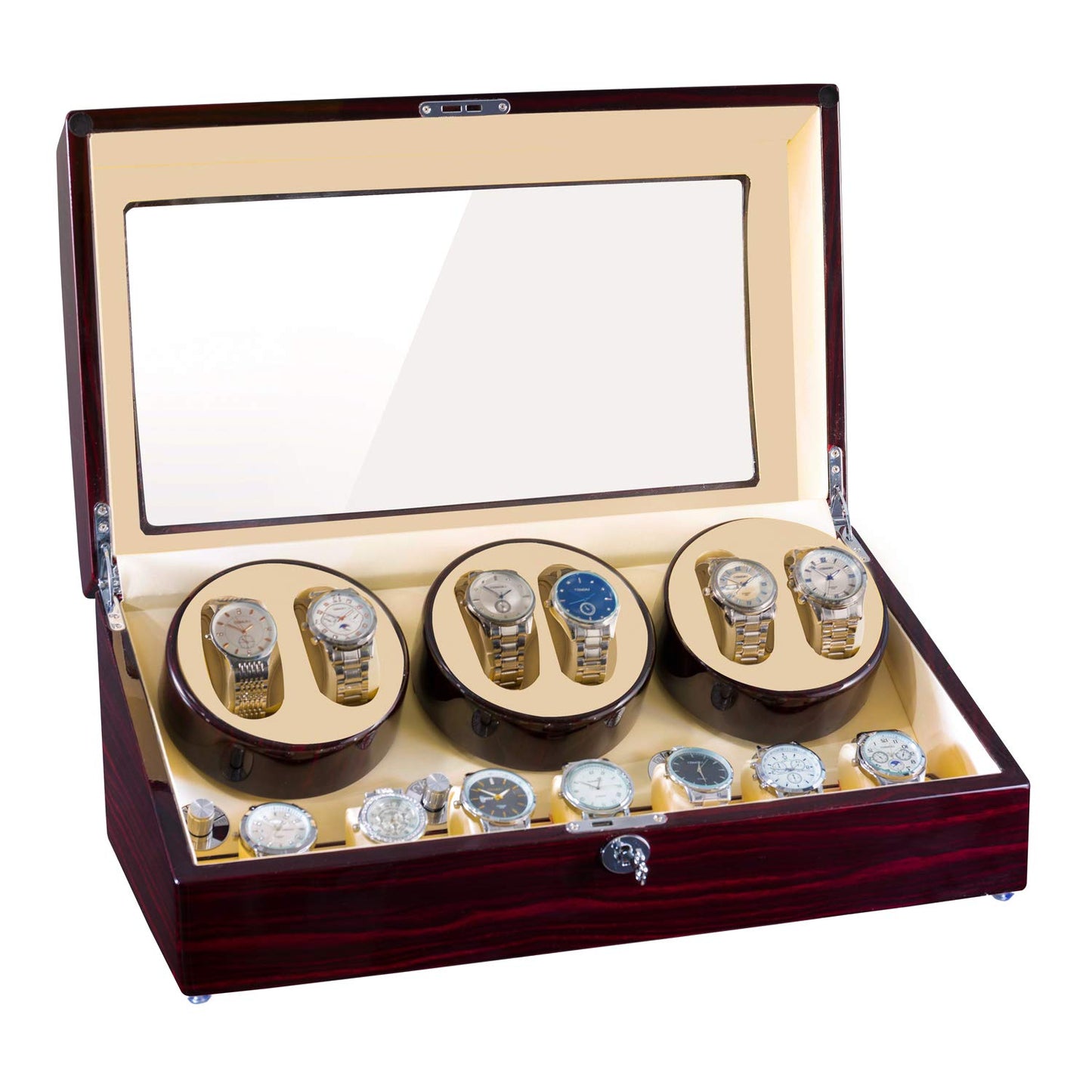 LegacyVault™ – Luxury Automatic Watch Winder & Collector's Storage Case Preserve Precision. Showcase Prestige.