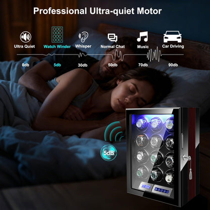 ChronoVault – Automatic Watch Winder & Display Case Precision Motion. Timeless Luxury.