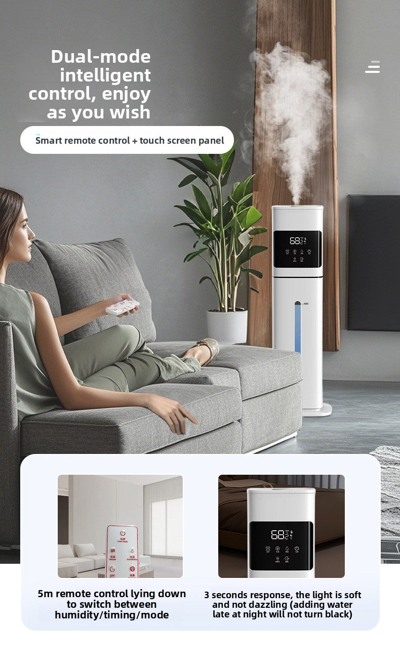 Ultrasonic Humidifier for Large Rooms- 8L| Smart Humidity Control | Whisper Quiet | Remote Control