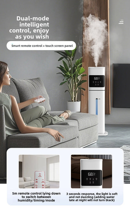 Ultrasonic Humidifier for Large Rooms- 8L| Smart Humidity Control | Whisper Quiet | Remote Control