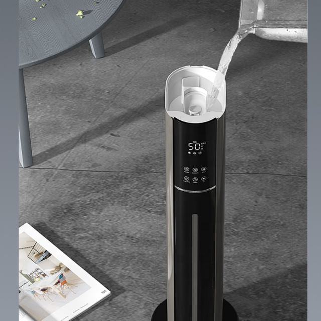 Ultrasonic Cool Mist Humidifier for Large Room Bedroom, Top Fill Humidifier(9L) for Baby Adults, Smart & Remote Control, Last 60 Hours