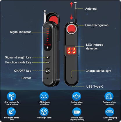 Hidden Camera & Spy Detector (T01)- Your Privacy, Always Protected