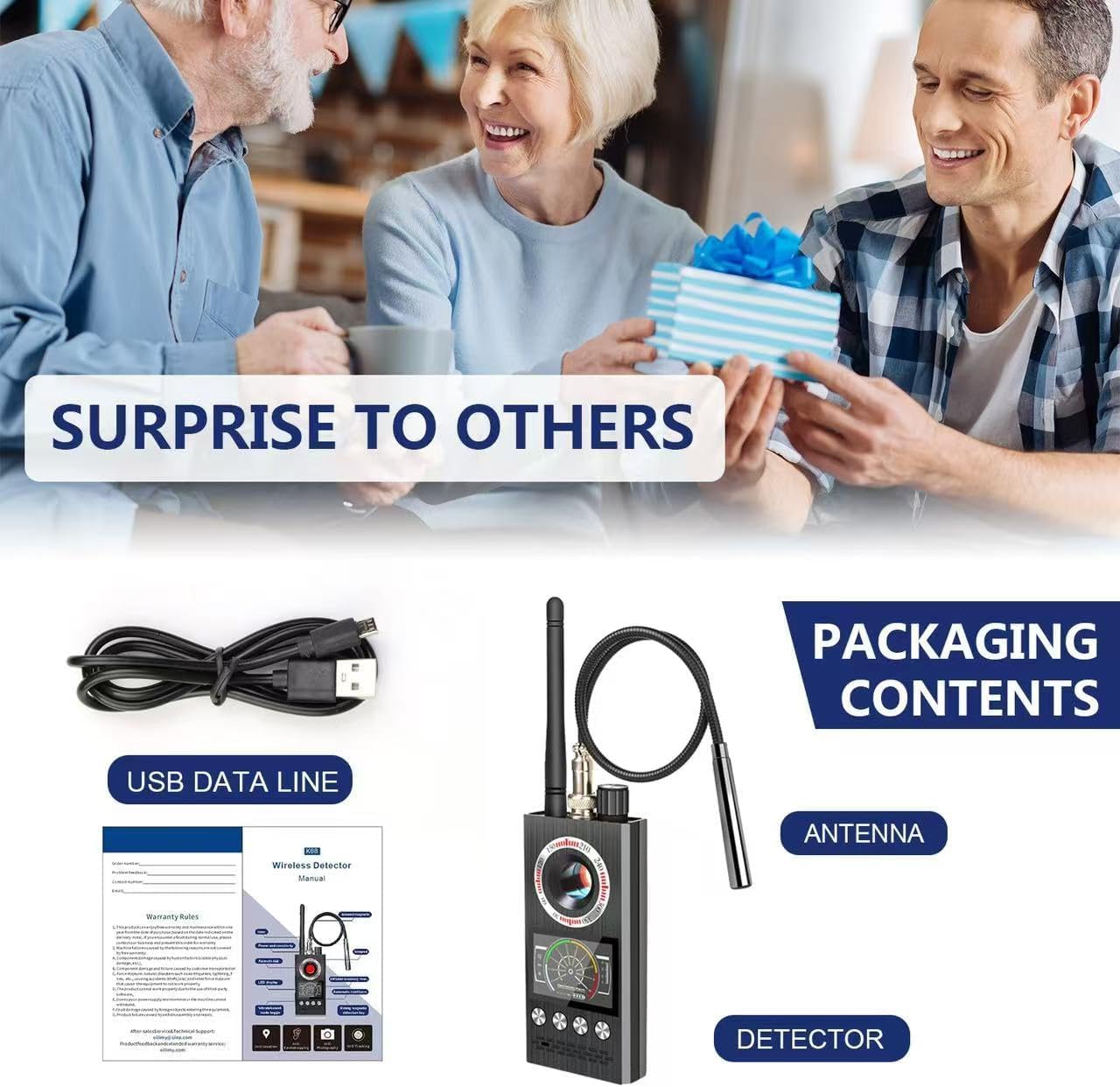 K68- Anti-Spy RF Signal Detector | Your Personal Privacy Guardian