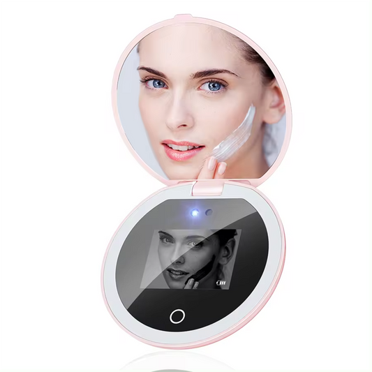 Compact Smart UV Mirror | Your Pocket Beauty & Sunscreen Expert