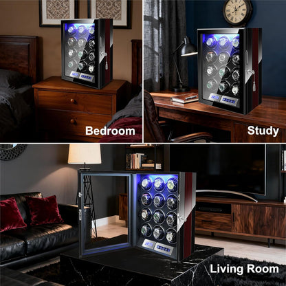 ChronoVault – Automatic Watch Winder & Display Case Precision Motion. Timeless Luxury.