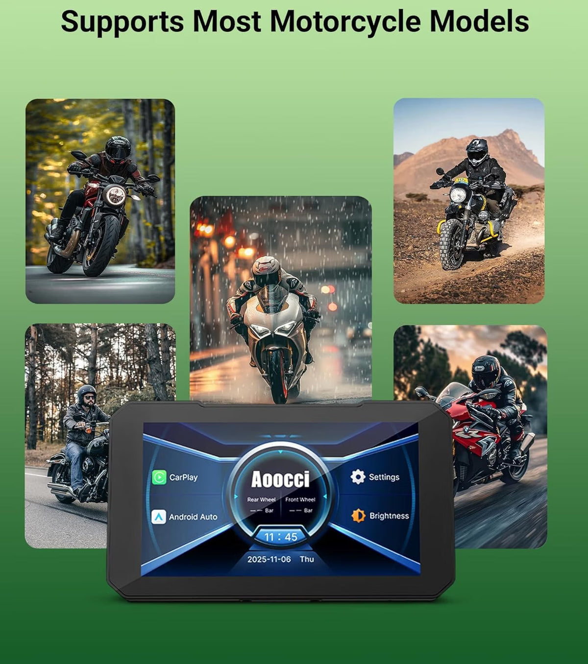 Motorcycle CarPlay & Android Auto – Smart Riding Display