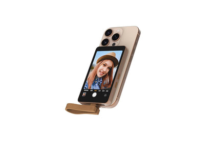 Vlog Selfie Monitor Screen for iPhone & Android (1080P | Wireless | Magnetic | 4-inch)