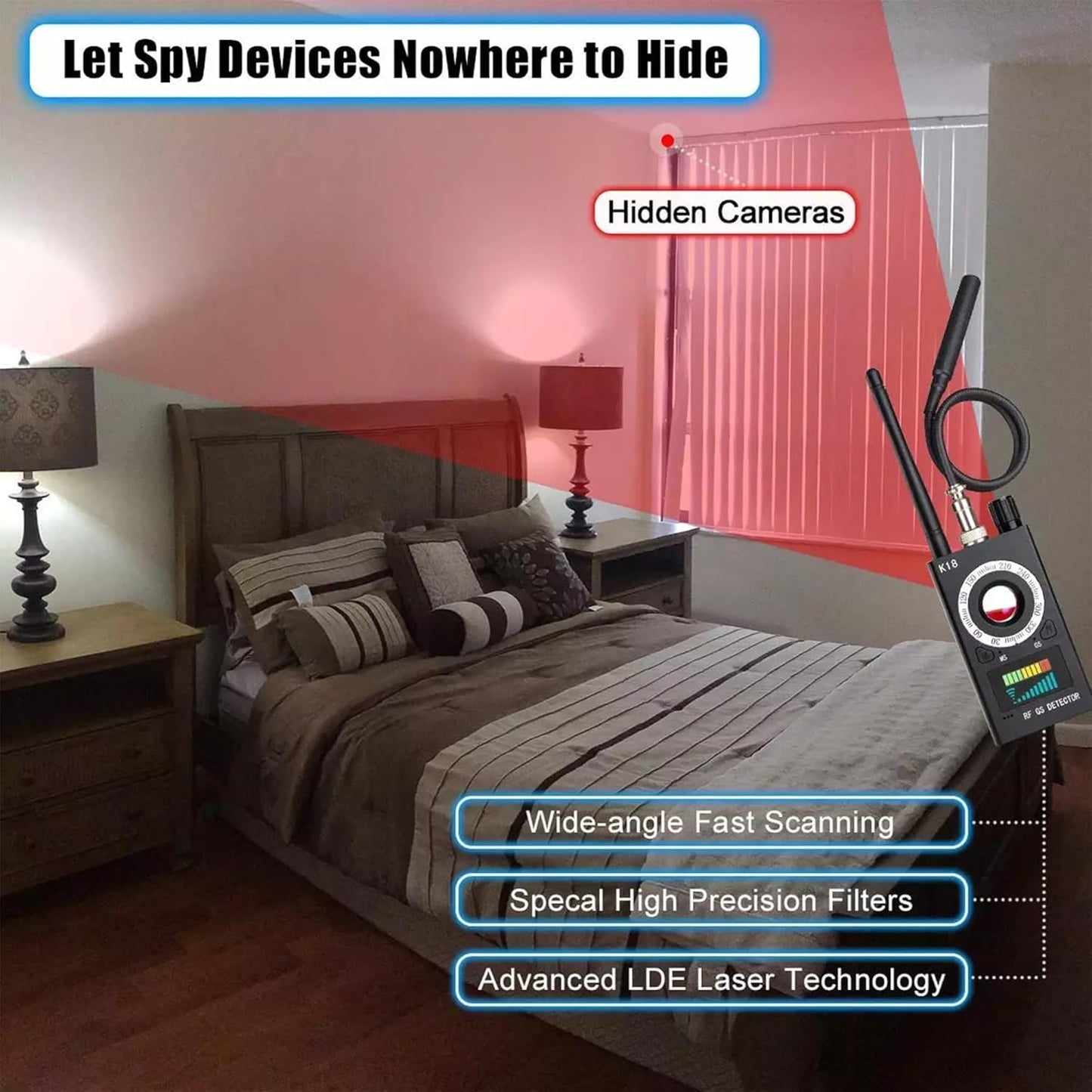 K18 – Your Personal Privacy Guardian | Advanced Camera Detector