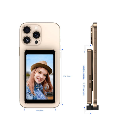 Vlog Selfie Monitor Screen for iPhone & Android (1080P | Wireless | Magnetic | 4-inch)