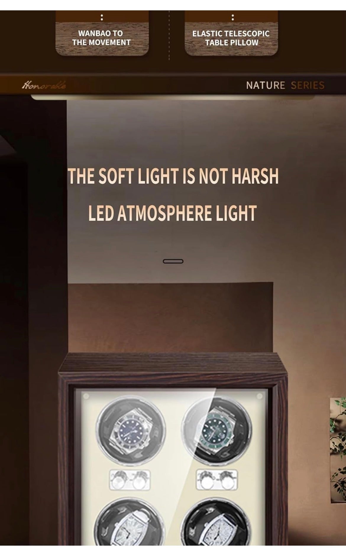 Luxury Automatic Watch Winder Box™ | Silent Rotation Display Case for Mechanical Watches
