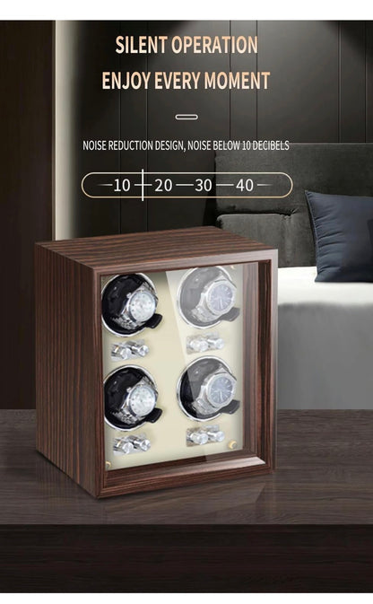 Luxury Automatic Watch Winder Box™ | Silent Rotation Display Case for Mechanical Watches