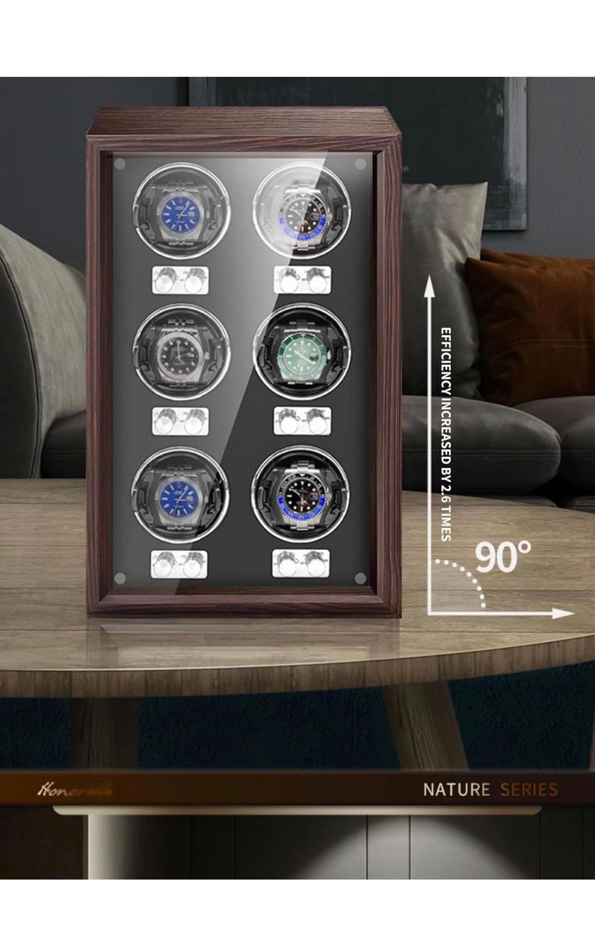 Luxury Automatic Watch Winder Box™ | Silent Rotation Display Case for Mechanical Watches