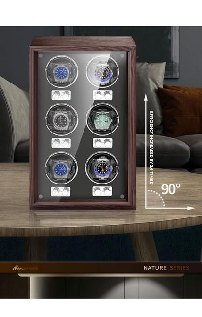 Luxury Automatic Watch Winder Box™ | Silent Rotation Display Case for Mechanical Watches