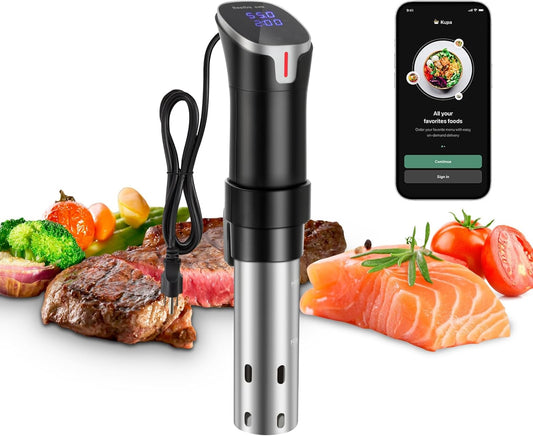 Precision Sous Vide Cooker (1100W, Touch Control, Waterproof)
